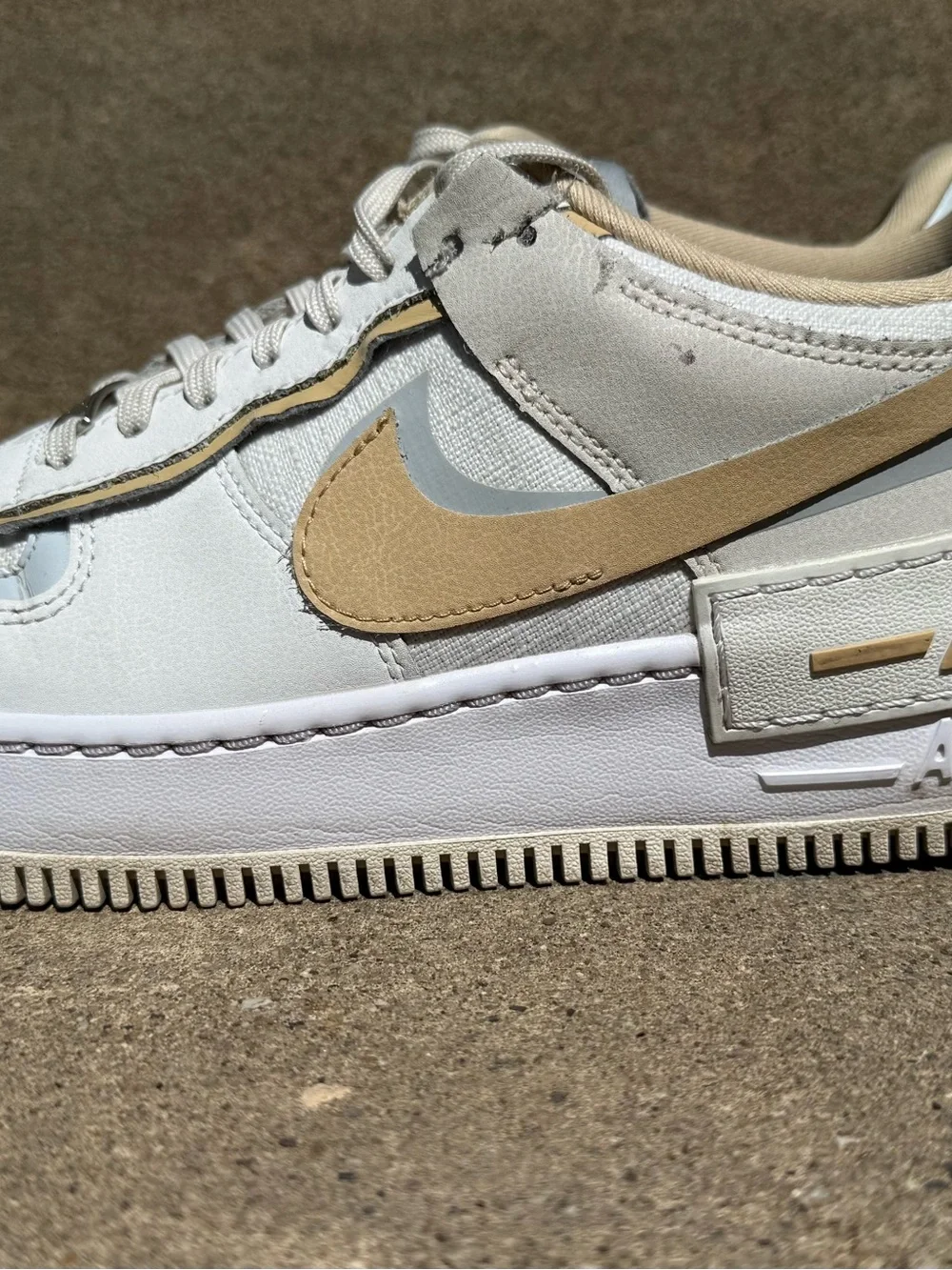 Nike Air Force 1 Shadow “Sesame” Women’s 8.5/Mens 7
